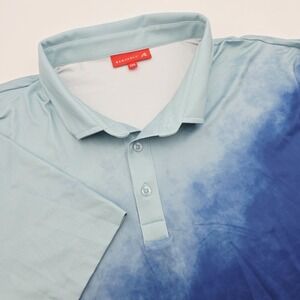 REDVANLY Polo Shirt Men's 2XL Blue Ombre Ruxton Golf Performance Short Sleeve